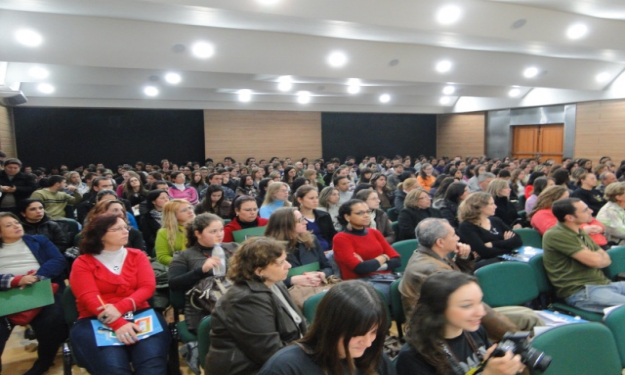 Público lotou auditório da área acadêmica do HU