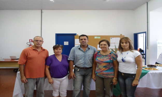 Representantes da prefeitura e o tutor PETFURG-SAP