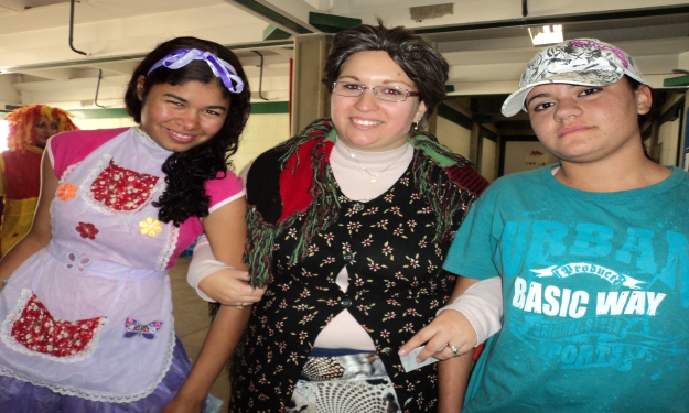 Narizinho, dona Benta e Pedrinho