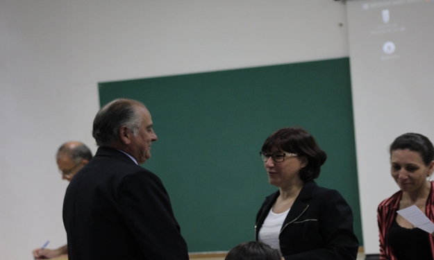 Pró-reitora de Graduação, Cleuza Dias, e o prefeito de SAP, Daiçon Maciel da Silva