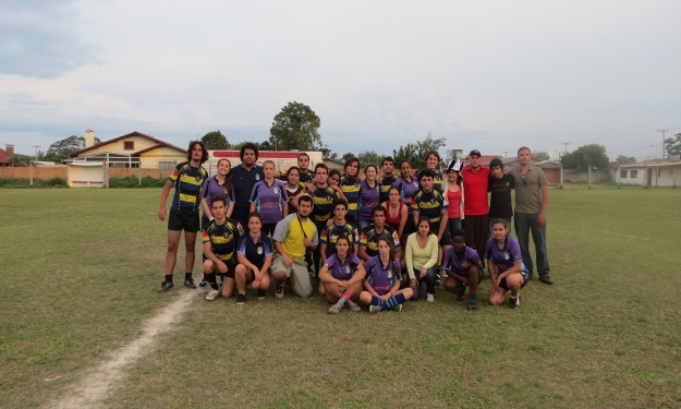 Atletas das duas equipes