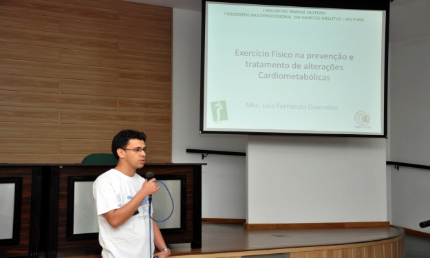 Palestra: Exercício Físico na Prevenção e Tratamento de Alterações Cardiometabólicas. Ms. Luis Fernando Guerreiro
