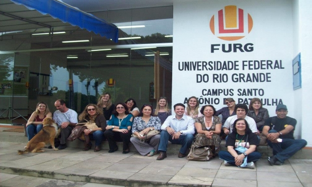 Equipe do Sib no campus da FURG em Santo Antônio da Patrulha