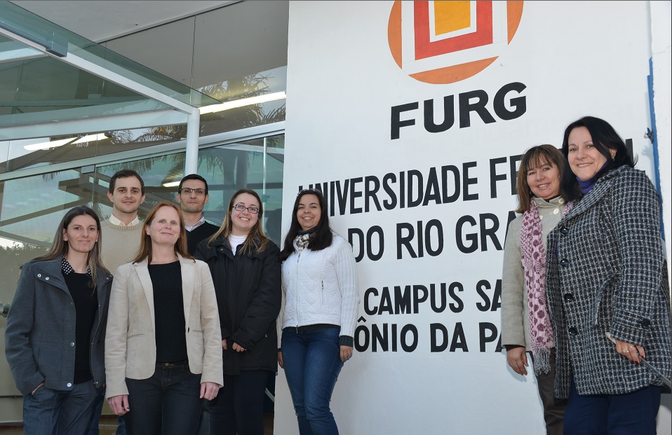 Equipe FURG no campus Santo Antônio da Patrulha