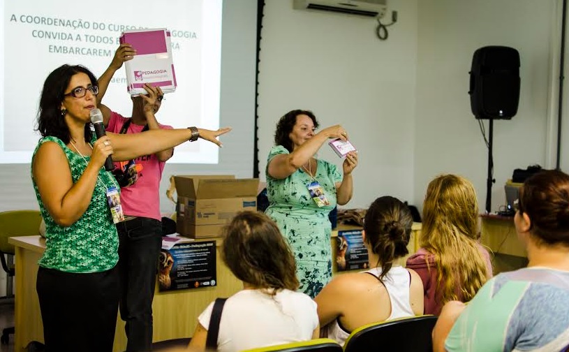 Curso de Pedagogia realiza atividades na semana de Acolhida 2015