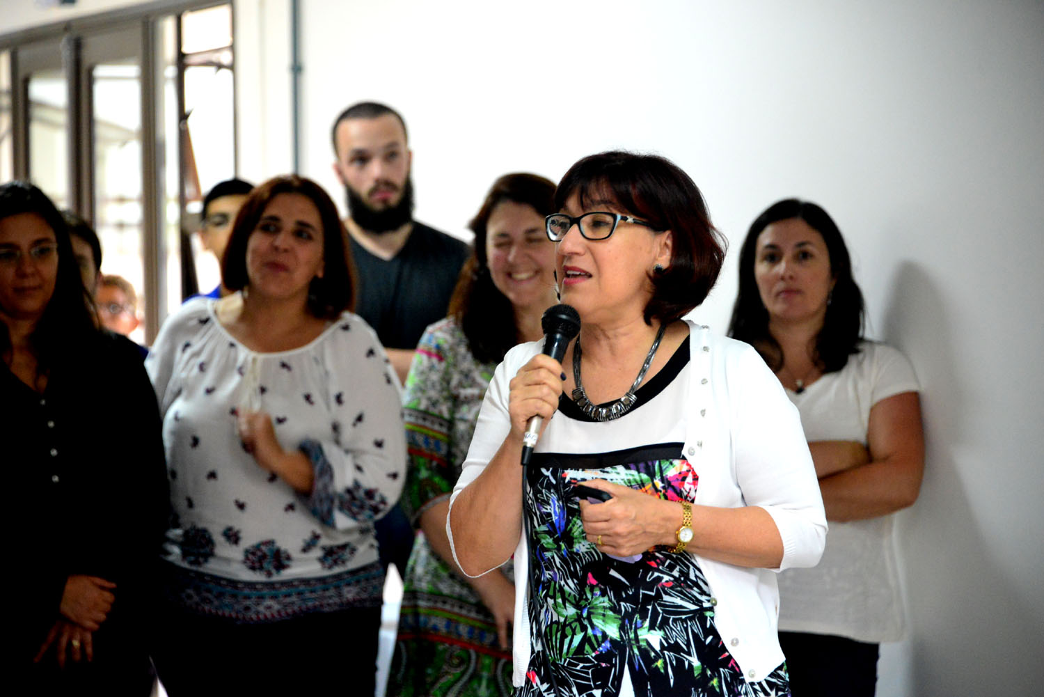 Reitora da FURG, Cleuza Dias, na inauguração do prédio das Pró-Reitoriais