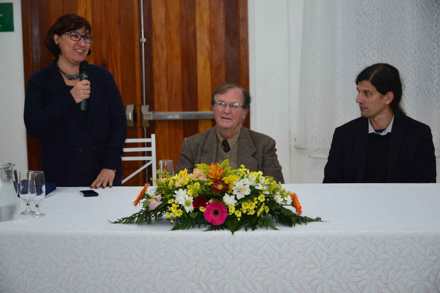 Reitora Cleuza Dias, o presidente da Aprofurg Elmo Swoboda e o vice-reitor Danilo Giroldo.