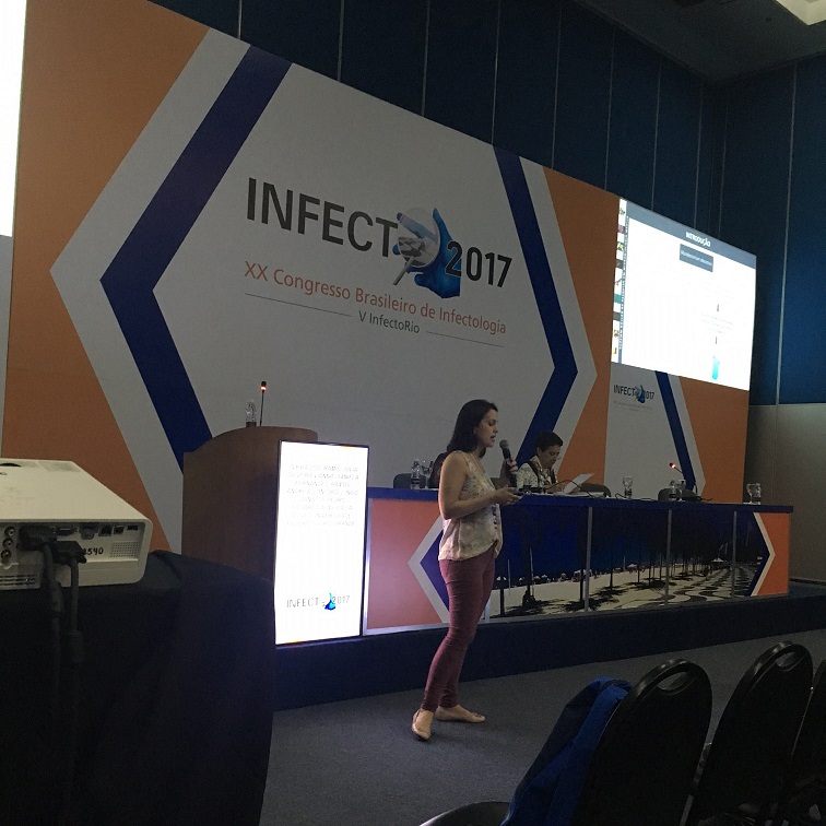 Professora Ivy Ramis de Souza no 20º Congresso Brasileiro de Infectologia